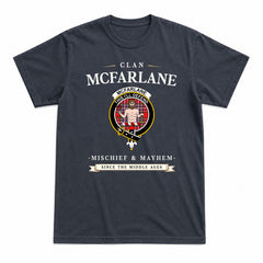 McFarlane Modern Tartan Crest Mischief and Mayhem T-shirt
