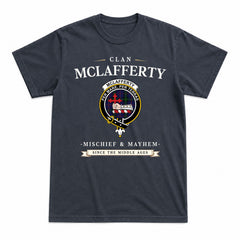 McLafferty Tartan Crest Mischief and Mayhem T-shirt