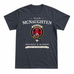 McNaughten Tartan Crest Mischief and Mayhem T-shirt