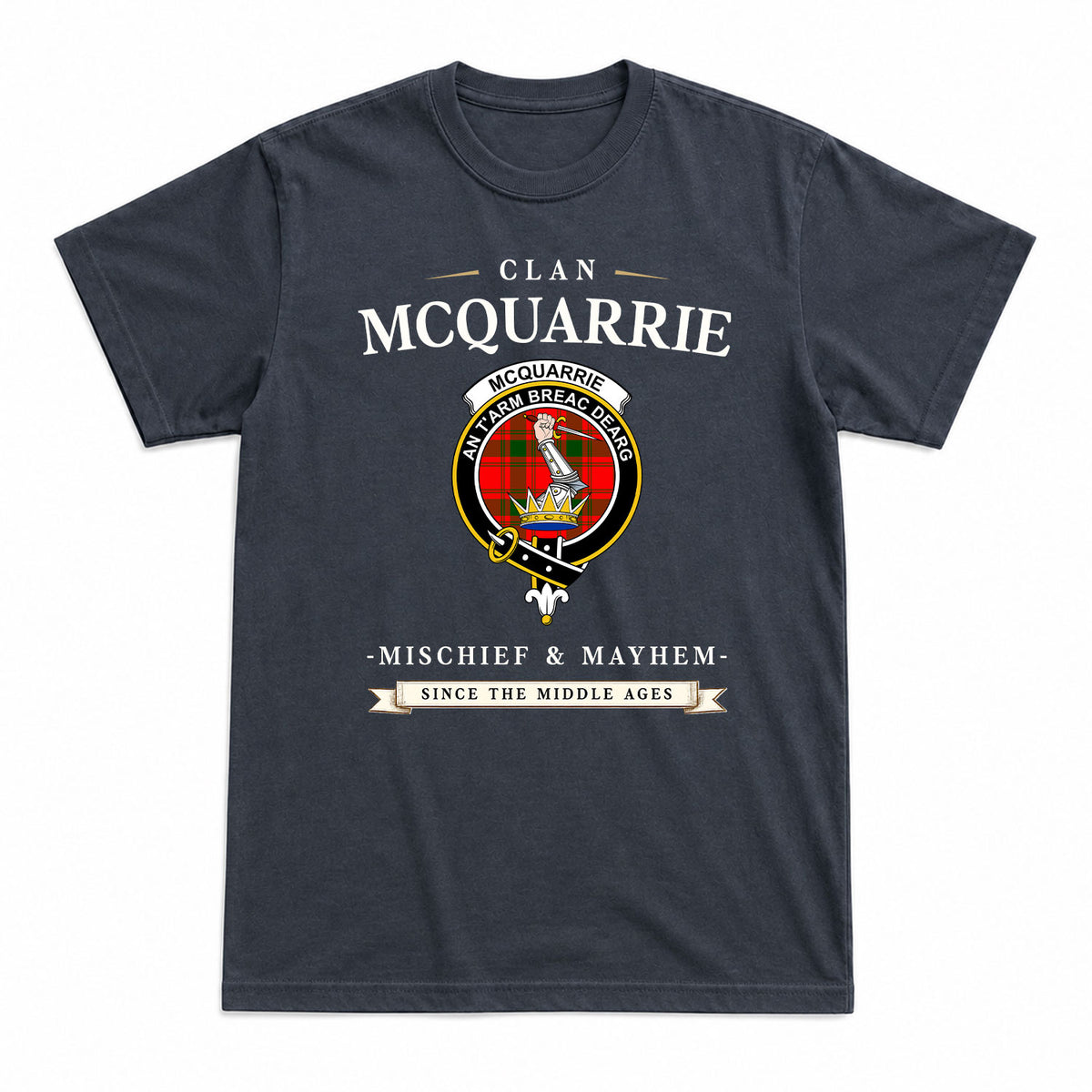 McQuarrie Tartan Crest Mischief and Mayhem T-shirt