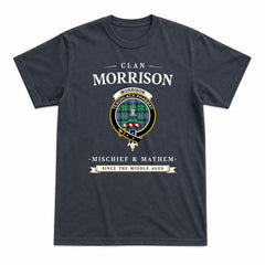 Morrison Ancient Tartan Crest Mischief and Mayhem T-shirt