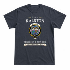 Ralston Tartan Crest Mischief and Mayhem T-shirt