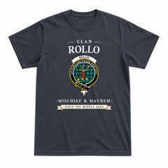 Rollo Ancient Tartan Crest Mischief and Mayhem T-shirt