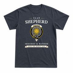 Shepherd Tartan Crest Mischief and Mayhem T-shirt