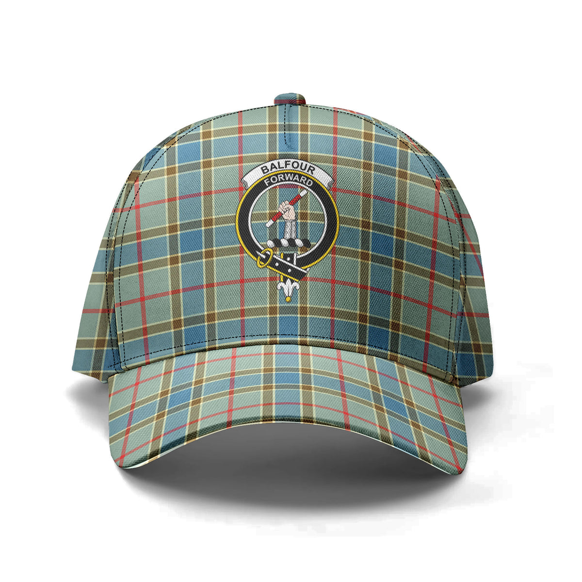 Balfour Blue Tartan Crest Classic Cap