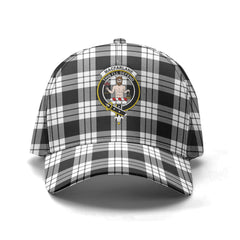 MacFarlane Black _ White Tartan Crest Classic Cap