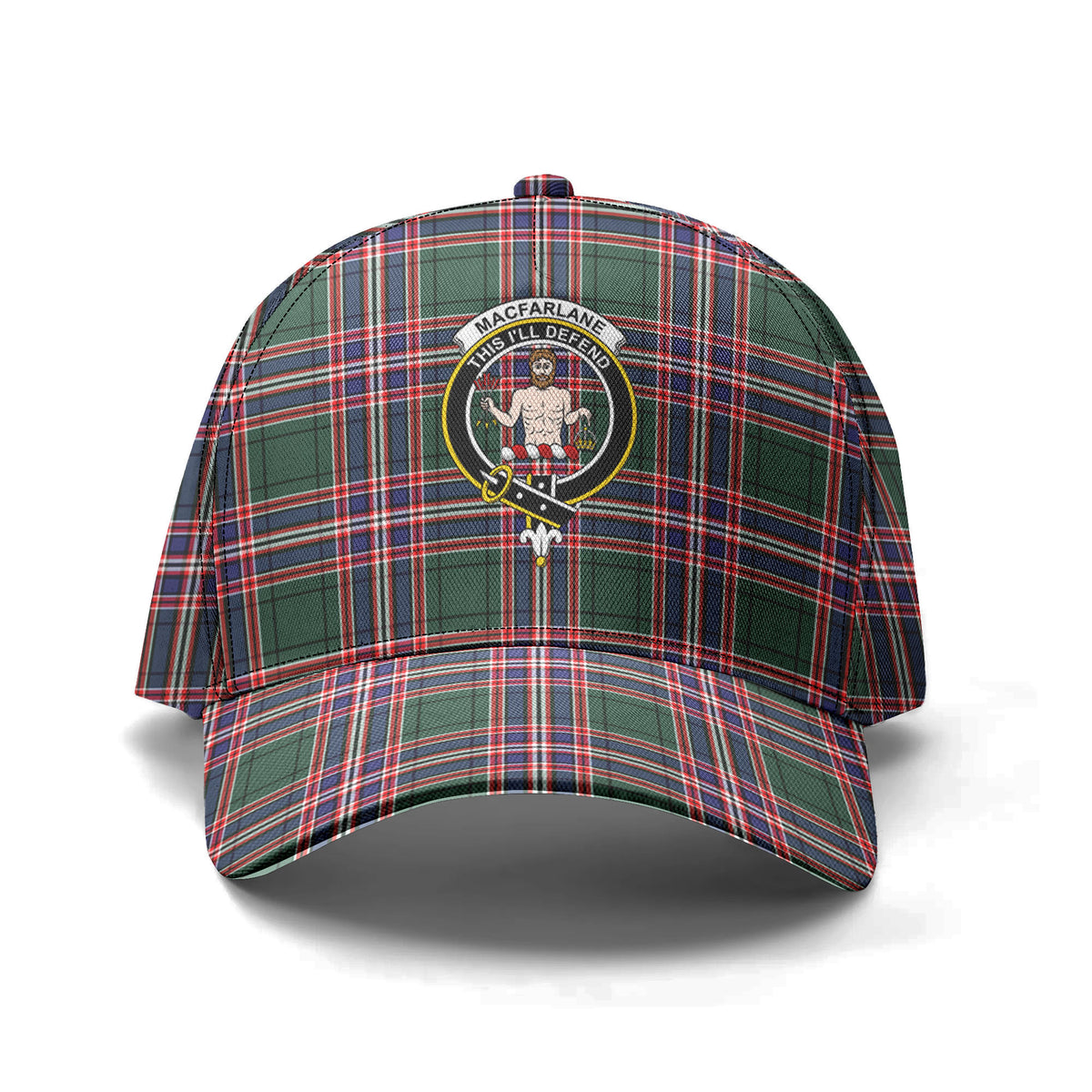 MacFarlane Hunting Modern Tartan Crest Classic Cap