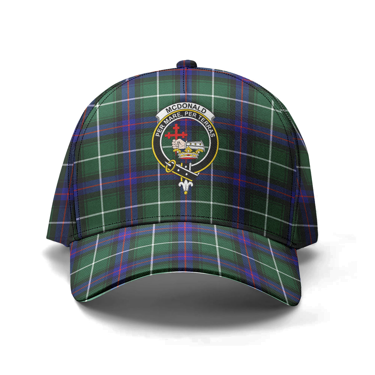 McDonald of the Isles Hunting Modern Tartan Crest Classic Cap