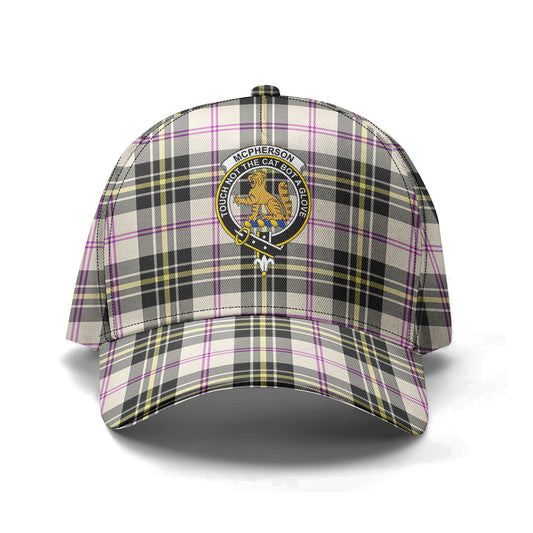 McPherson Dress Ancient Tartan Crest Classic Cap 2000