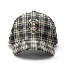 Menzies Black - White Ancient Tartan Crest Classic Cap