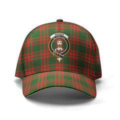 Menzies Green Modern Tartan Crest Classic Cap