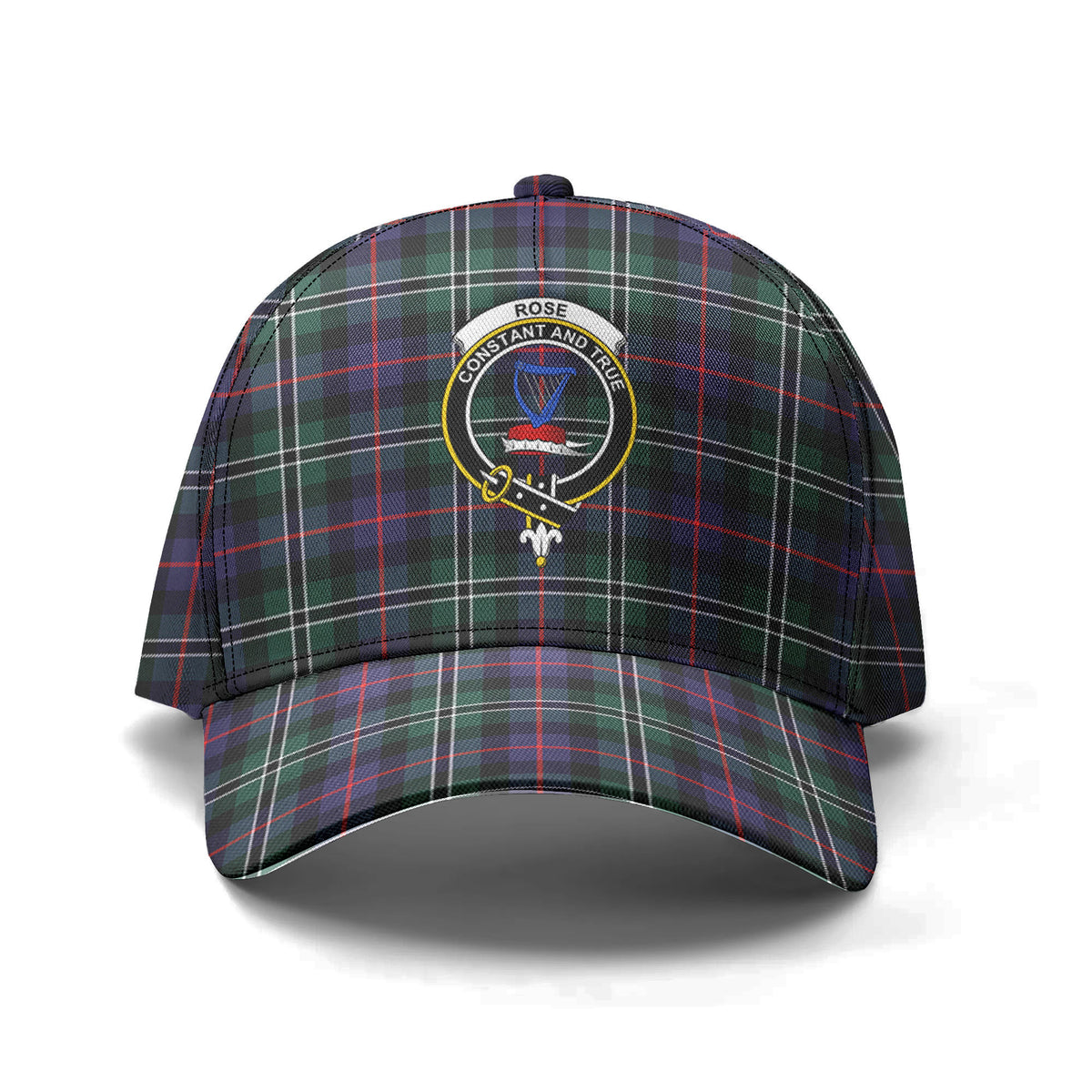 Rose Hunting Modern Tartan Crest Classic Cap