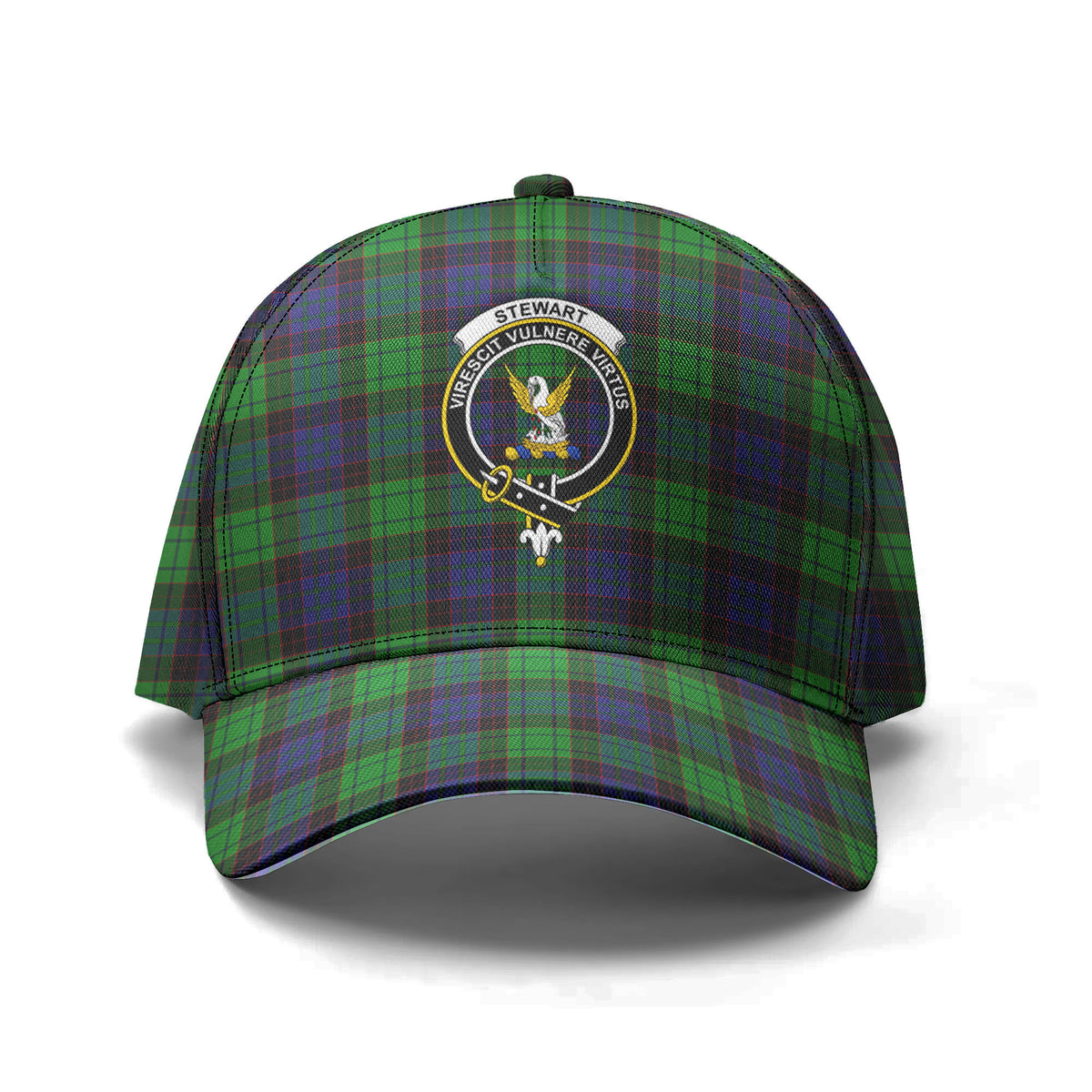 Stewart Old Modern Tartan Crest Classic Cap