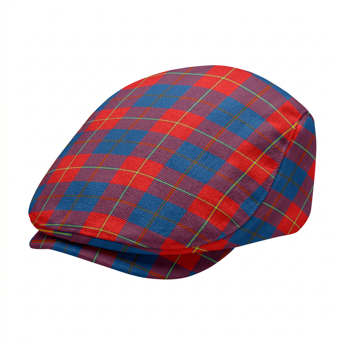 Galloway Red Tartan Flat Caps