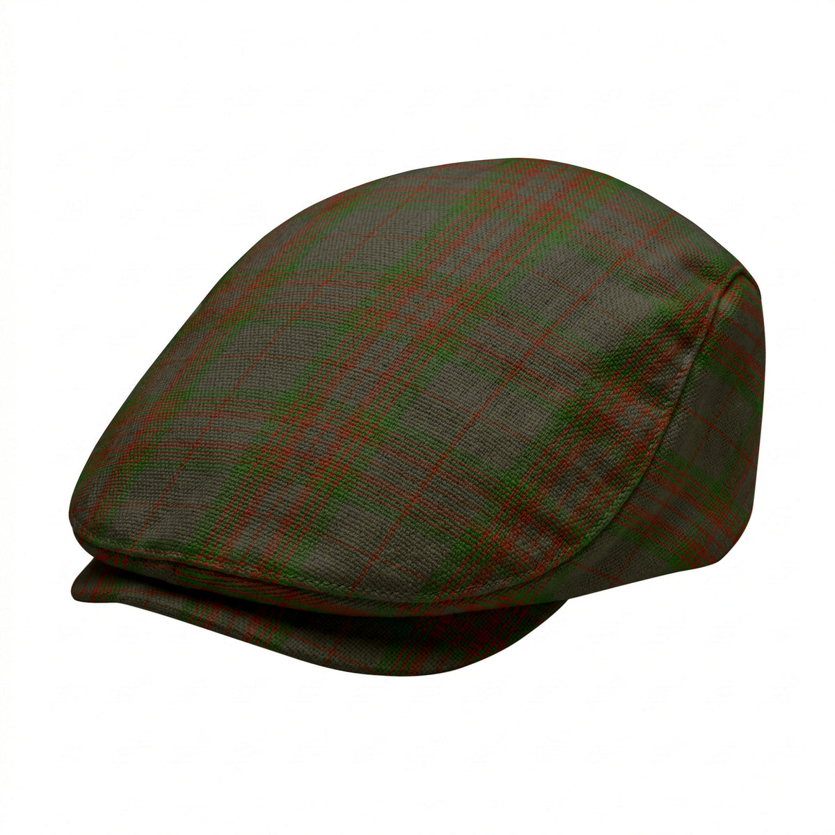 Gray Tartan Flat Caps