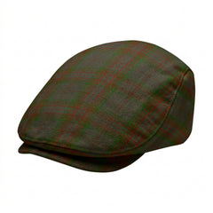 Gray Tartan Flat Caps