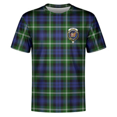 Baillie Modern Tartan Crest T-shirt