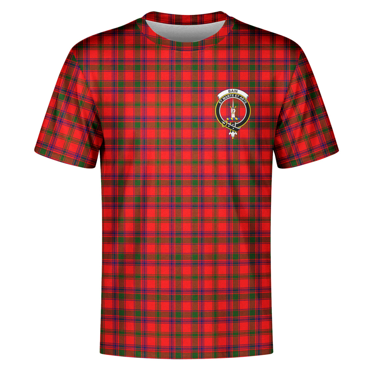 Bain Tartan Crest T-shirt