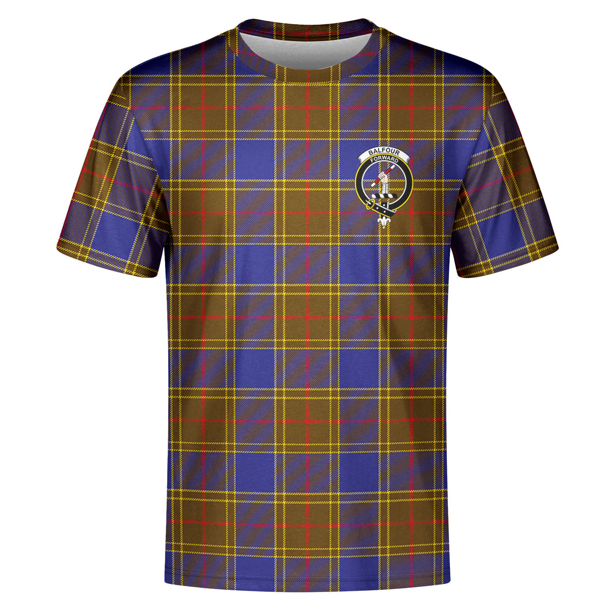 Balfour Modern Tartan Crest T-shirt