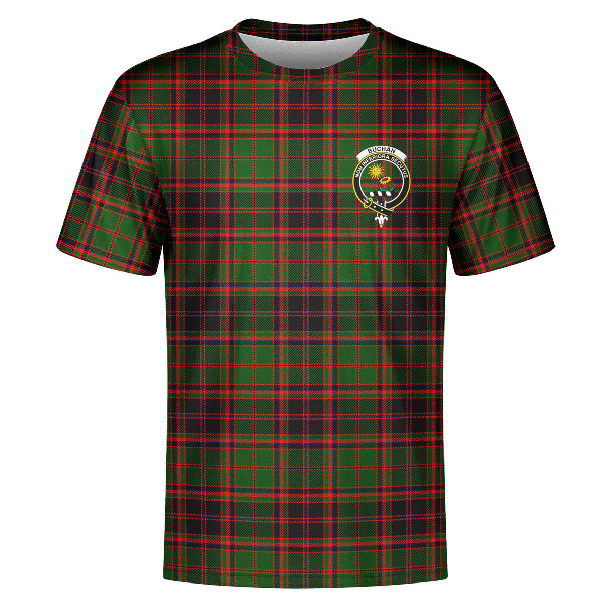 Buchan Modern Tartan Crest T-shirt