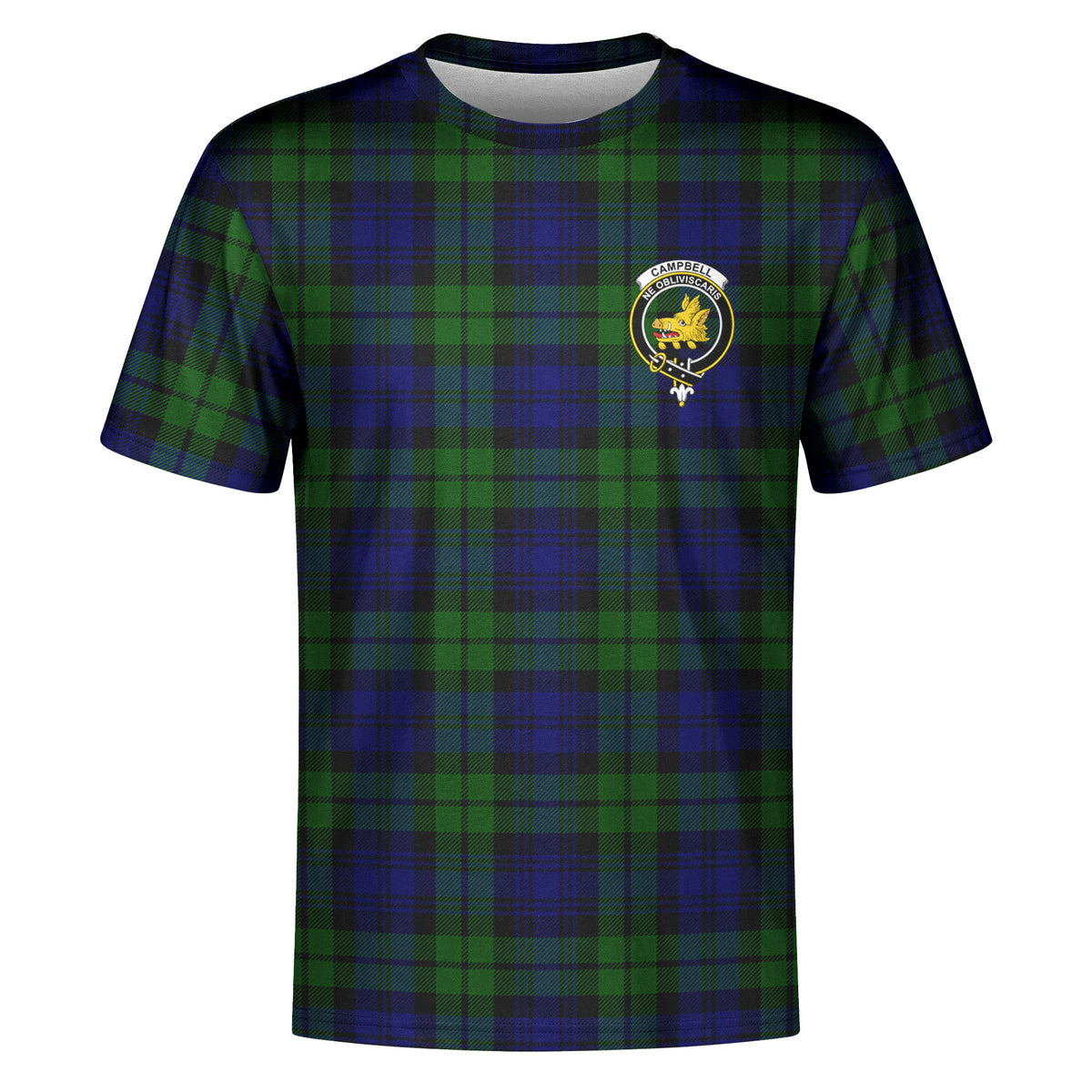 Campbell Modern Tartan Crest T-shirt