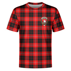 Cunningham Modern Tartan Crest T-shirt