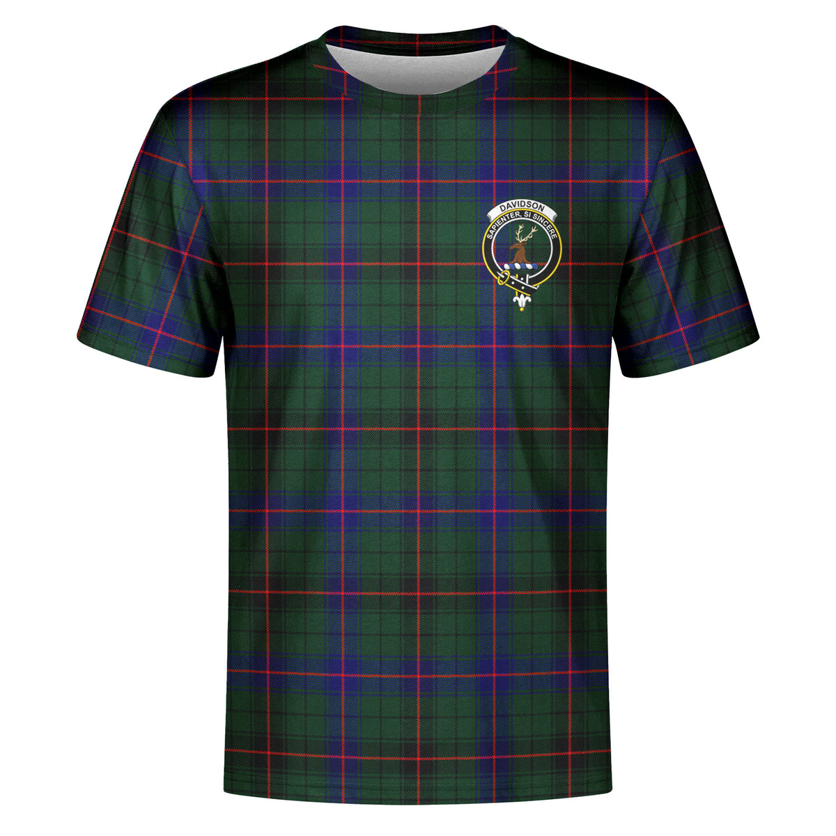 Davidson Modern Tartan Crest T-shirt