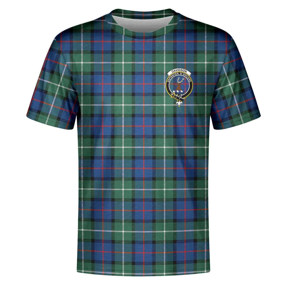 Davidson of Tulloch Tartan Crest T-shirt