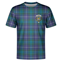 Douglas Modern Tartan Crest T-shirt