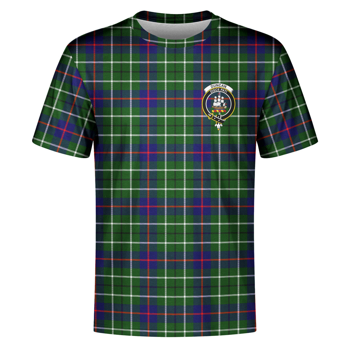 Duncan Modern Tartan Crest T-shirt