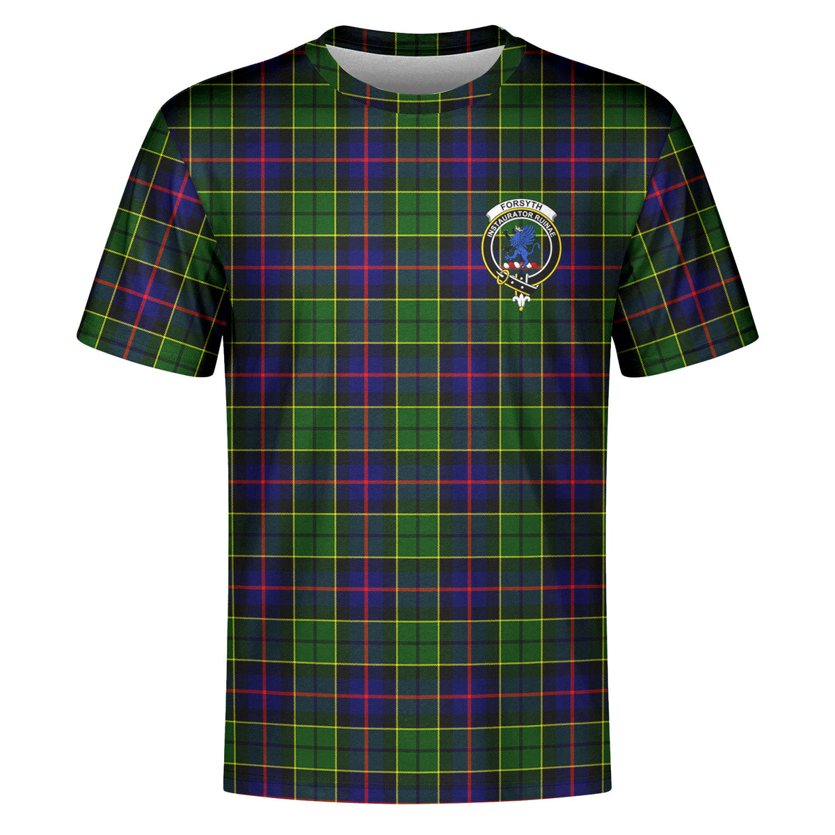 Forsyth Modern Tartan Crest T-shirt