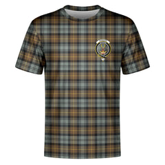 Gordon Weathered Tartan Crest T-shirt