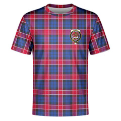 Graham of Menteith Red Tartan Crest T-shirt