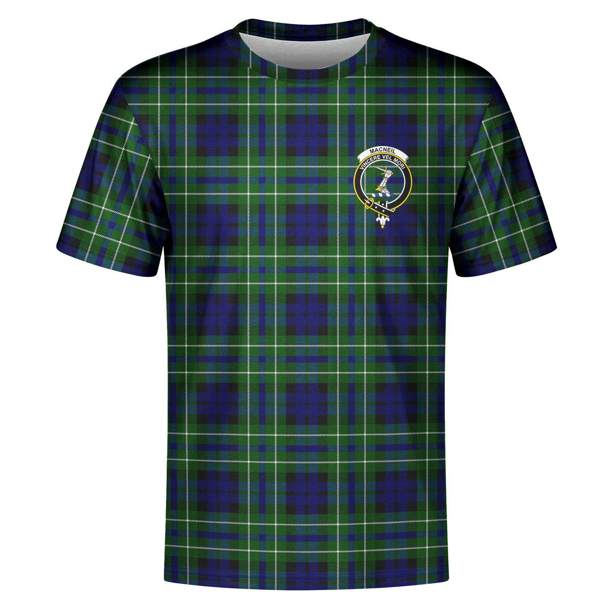 MacNeil of Colonsay Modern Tartan Crest T-shirt