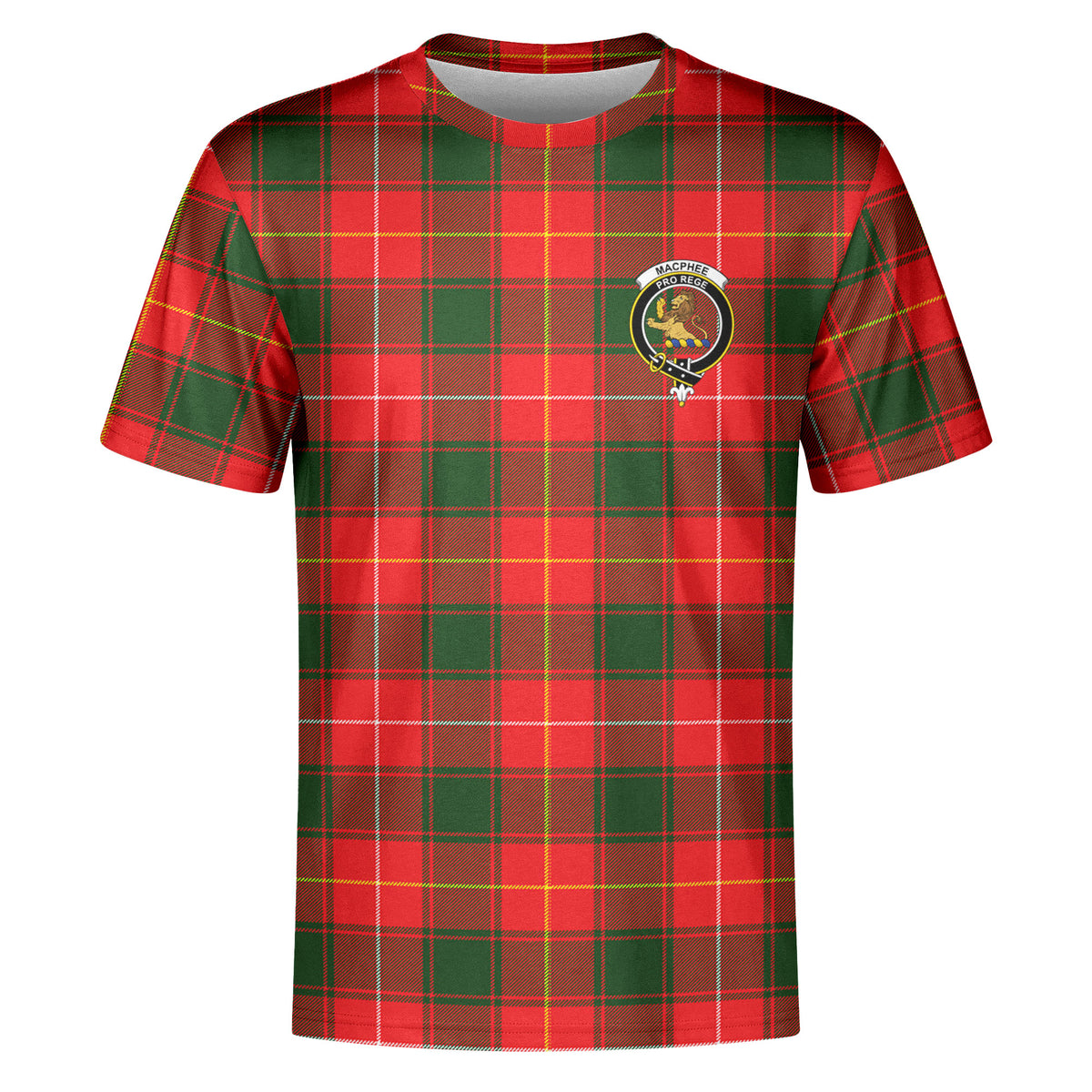 MacPhee Modern Tartan Crest T-shirt