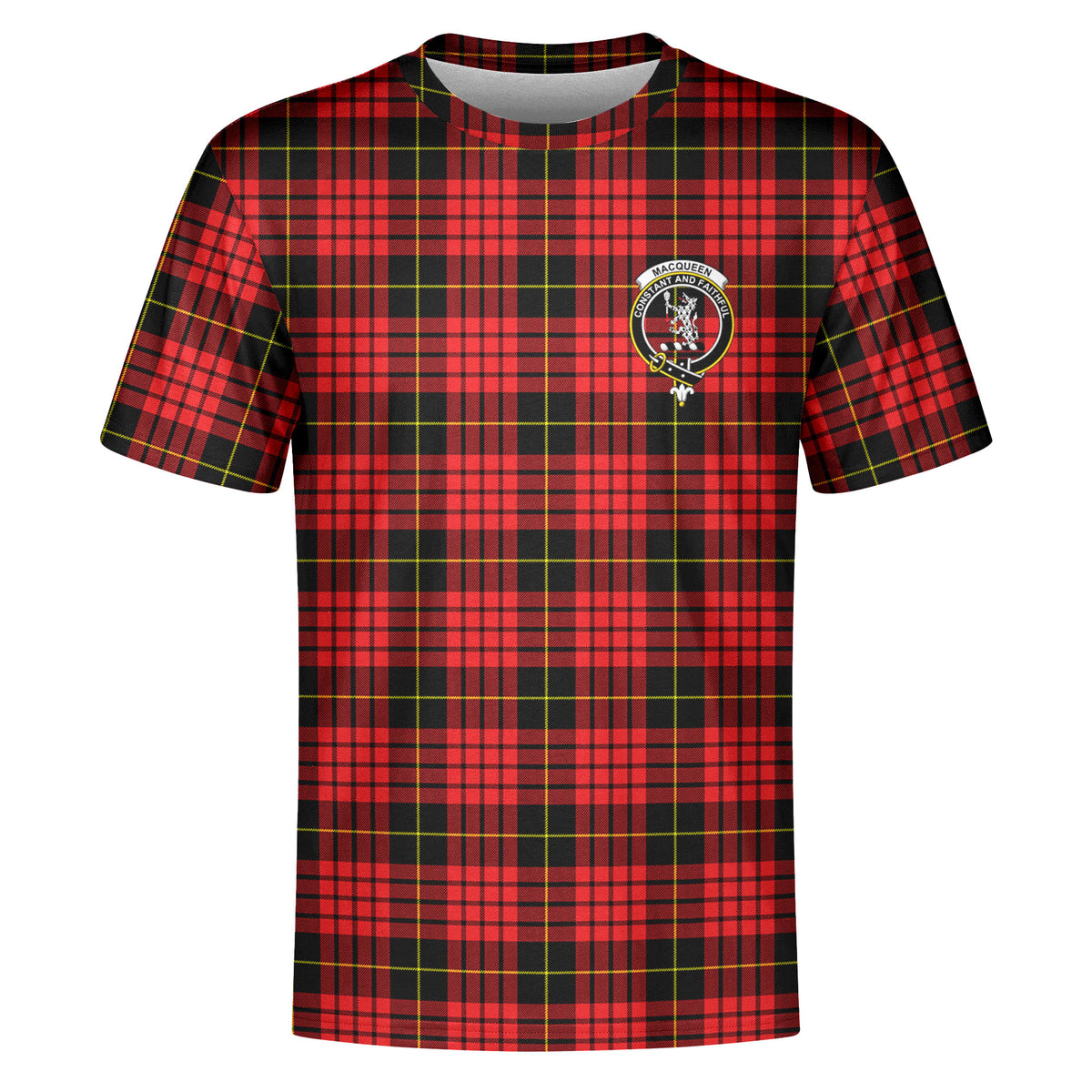 MacQueen Modern Tartan Crest T-shirt