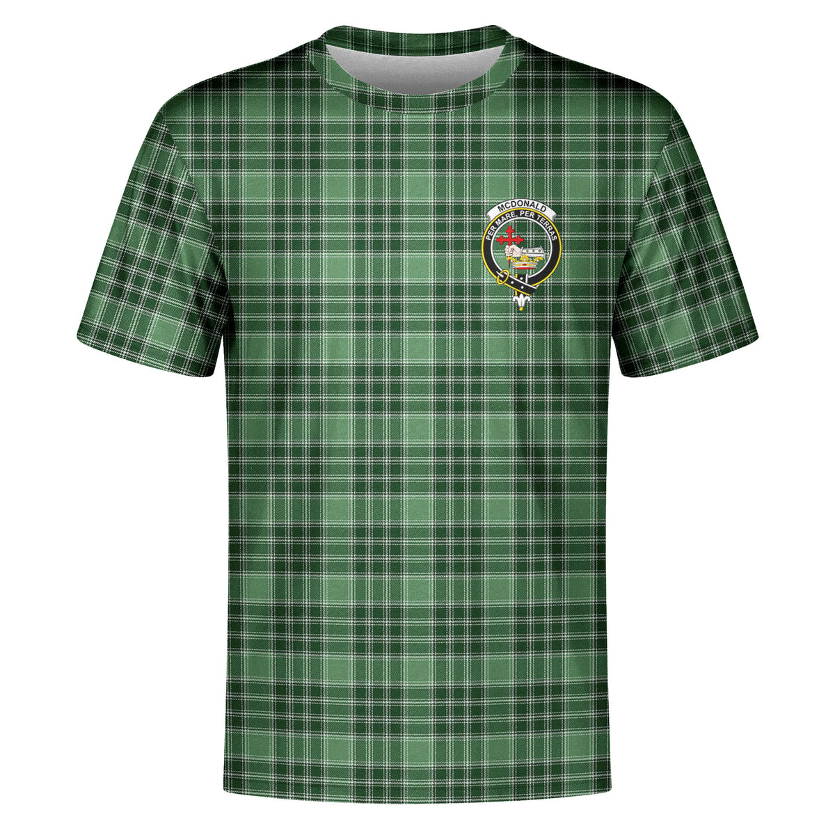 McDonald Lord of the Isles Hunting Tartan Crest T-shirt