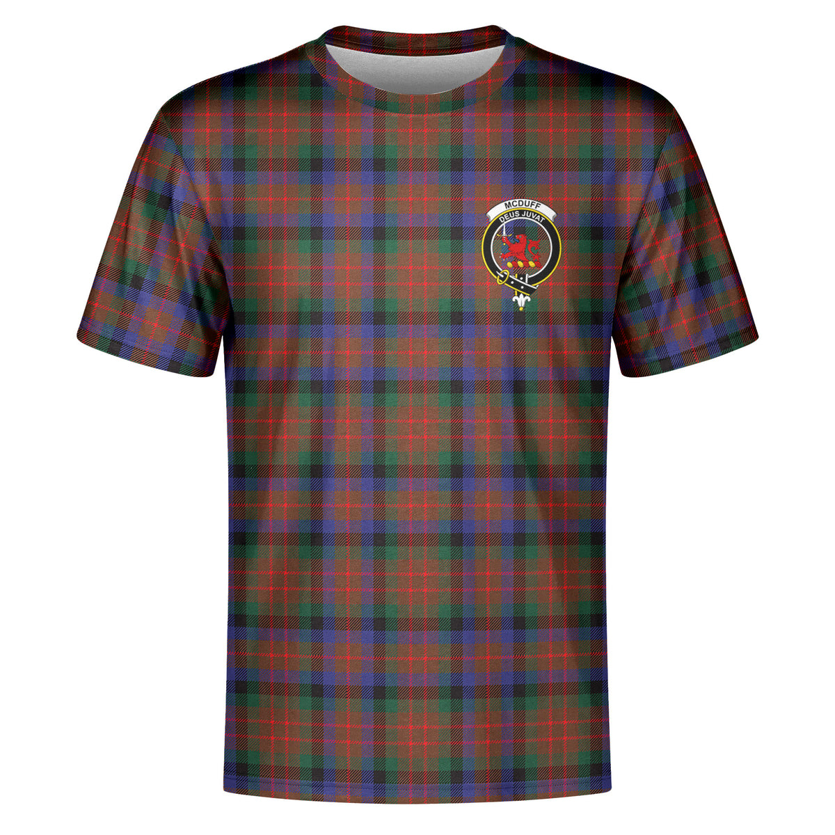 McDuff Hunting Modern Tartan Crest T-shirt