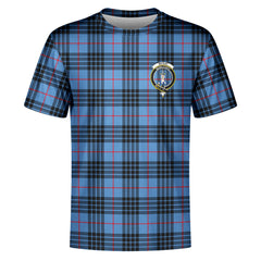 McKay Blue Tartan Crest T-shirt