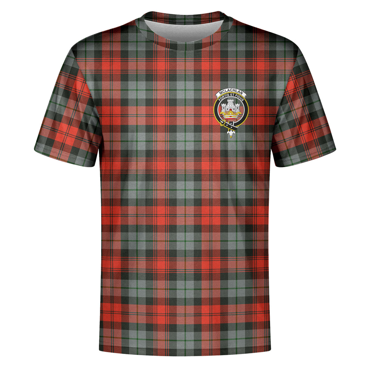 McLachlan Weathered Tartan Crest T-shirt