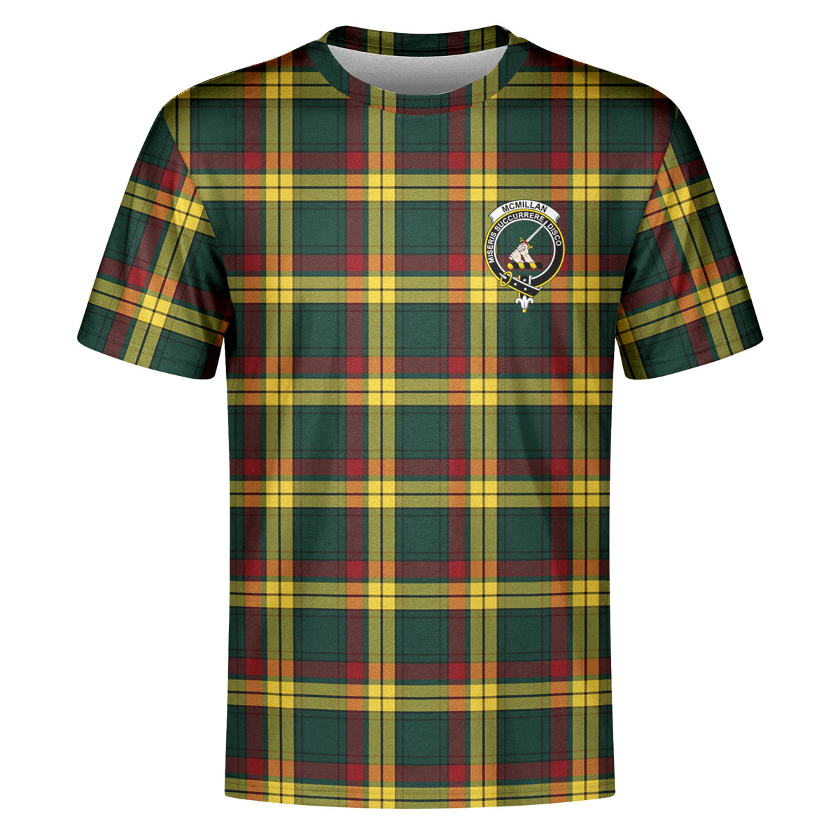 McMillan Old Modern Tartan Crest T-shirt