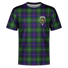 McThomas Modern Tartan Crest T-shirt