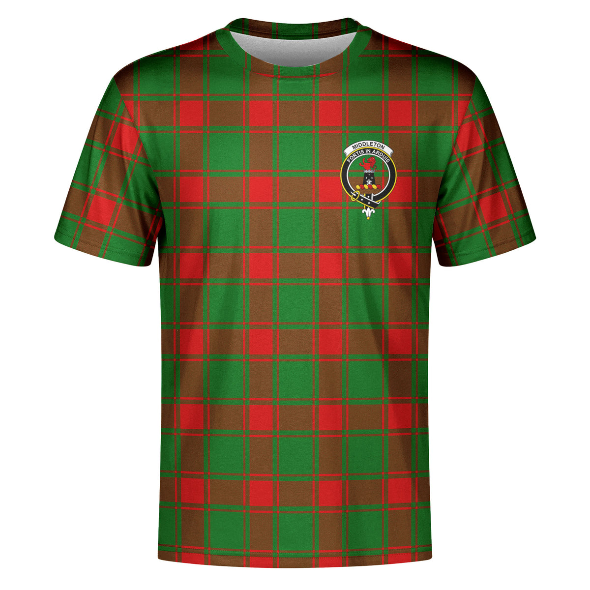 Middleton Modern Tartan Crest T-shirt