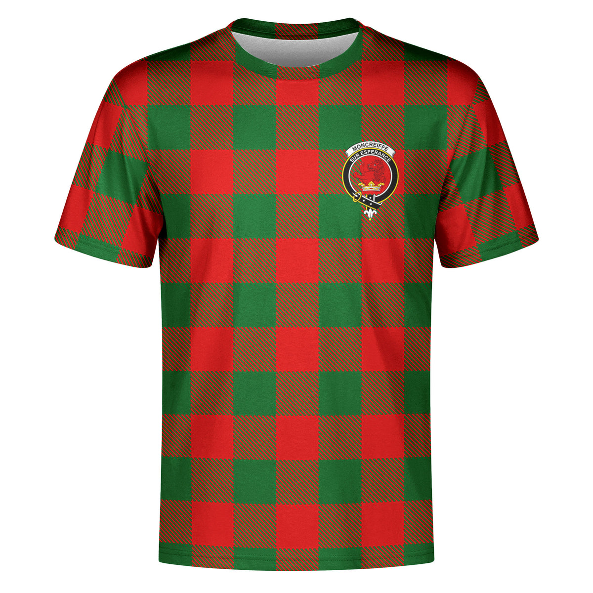 Moncreiffe (or Moncreiff) Tartan Crest T-shirt