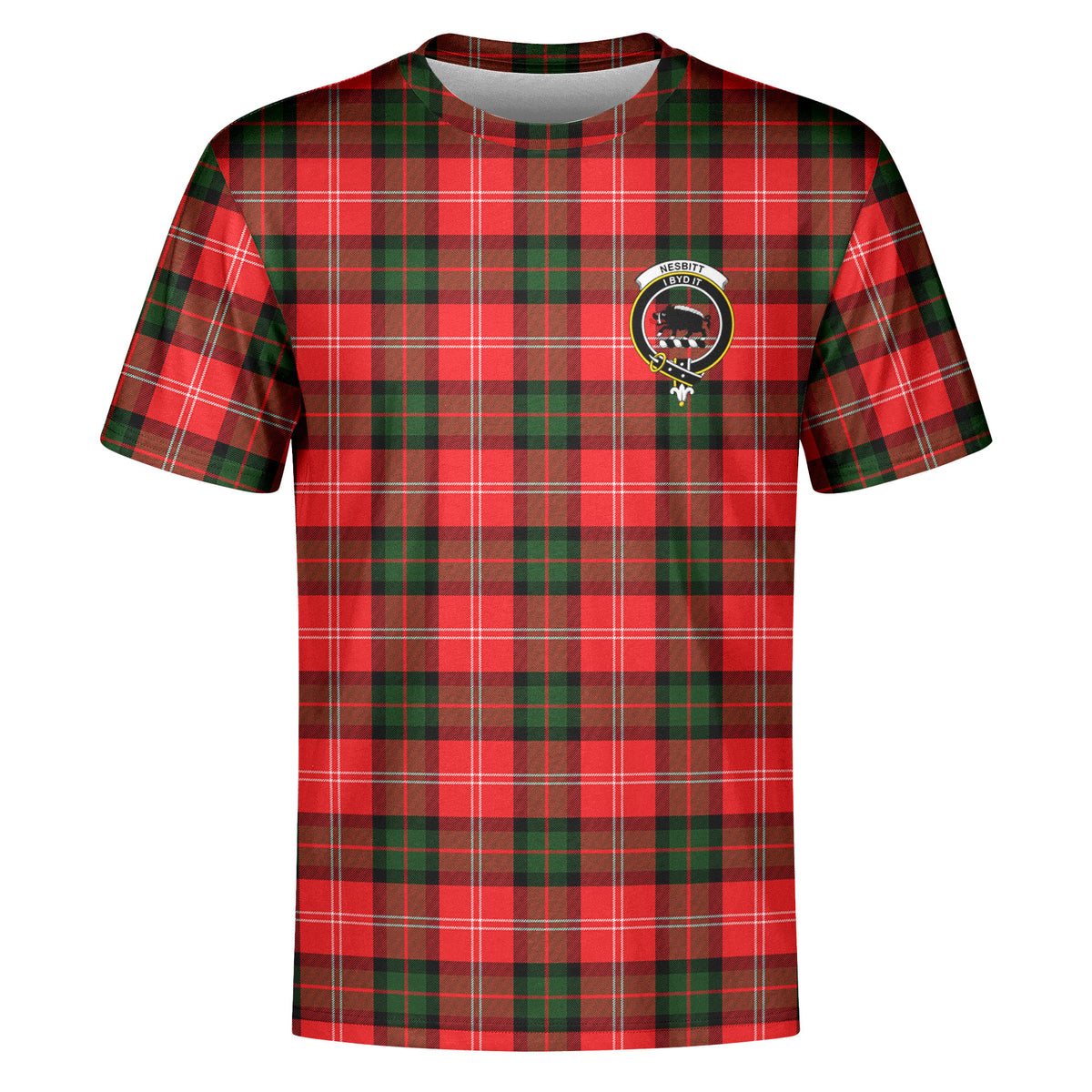 Nesbitt Modern Tartan Crest T-shirt