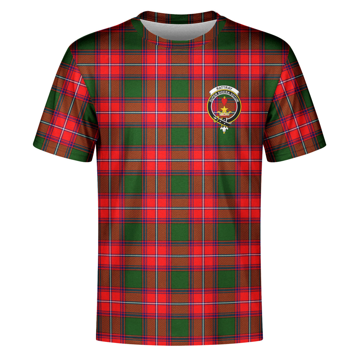 Rattray Modern Tartan Crest T-shirt