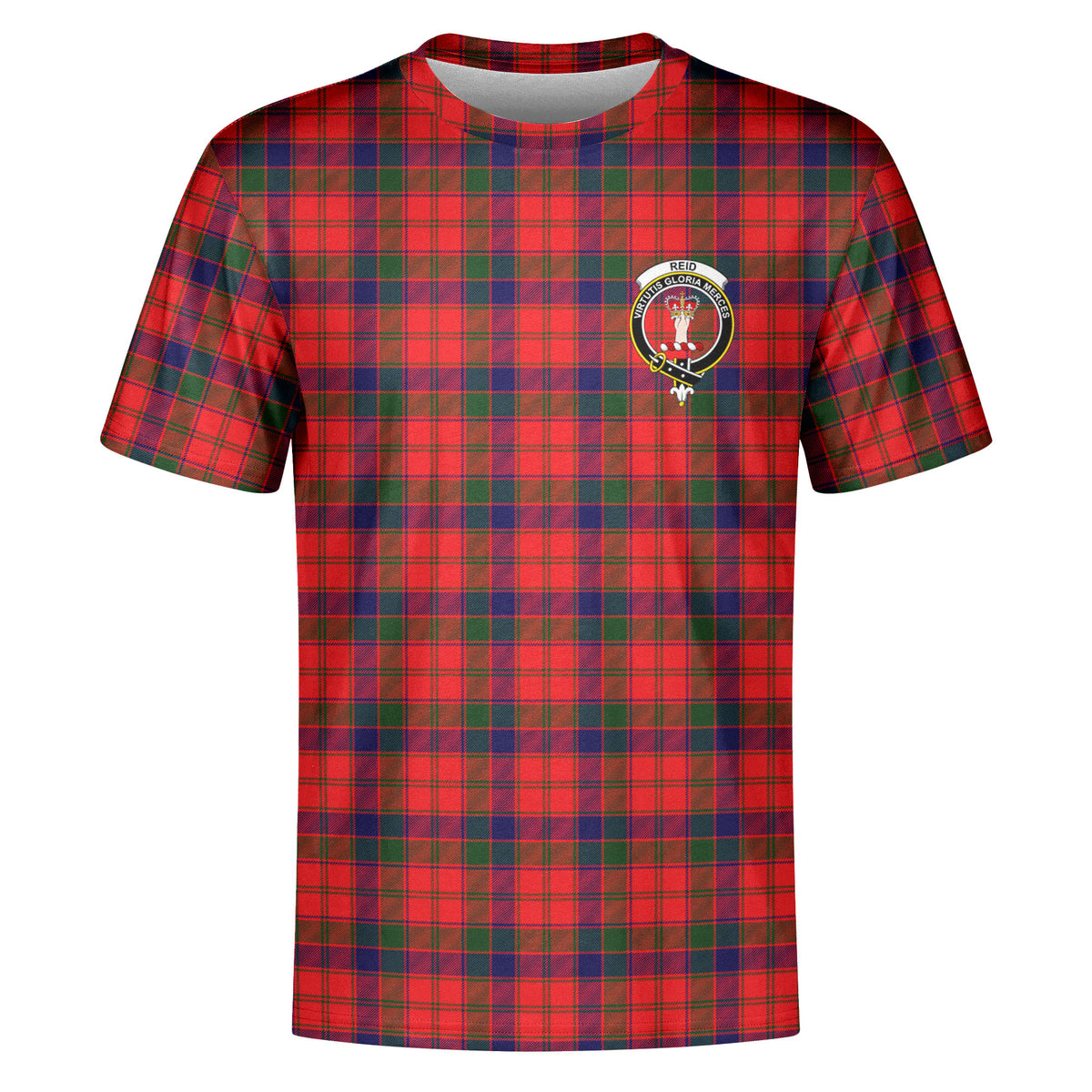 Reid Modern Tartan Crest T-shirt