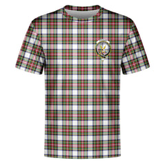 Stewart Dress Modern Tartan Crest T-shirt