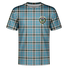 Thomson Blue Tartan Crest T-shirt