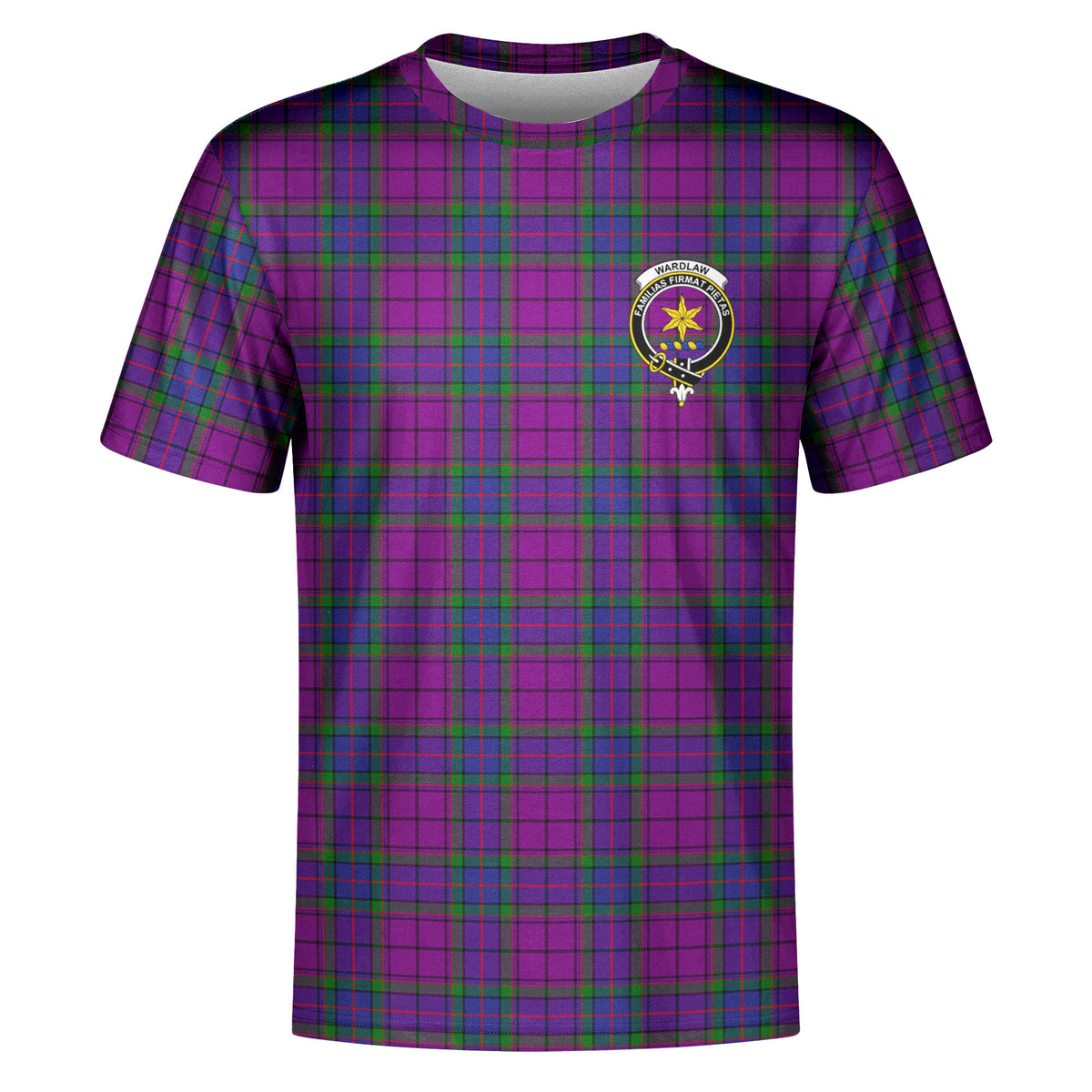 Wardlaw Modern Tartan Crest T-shirt